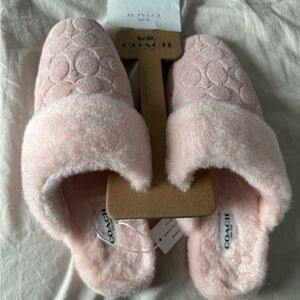 Coach Light Pink Women's Slippers